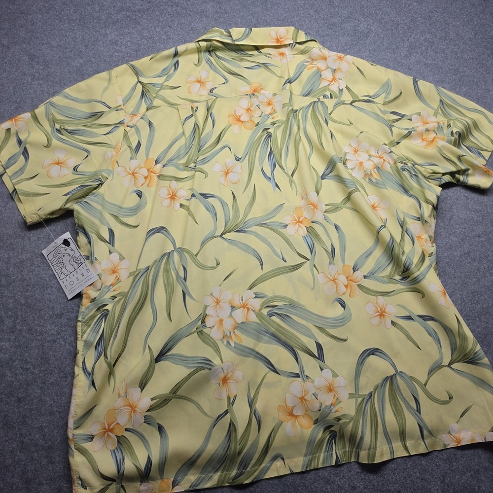 Vintage 90's NWT Paradise Found Mens 3XL 100% Rayon Hawaiian Shirt Made Hawaii - Picture 9 of 15